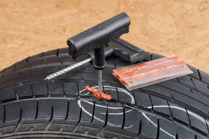 Comment réparer un pneu tubeless et le regonfler ?