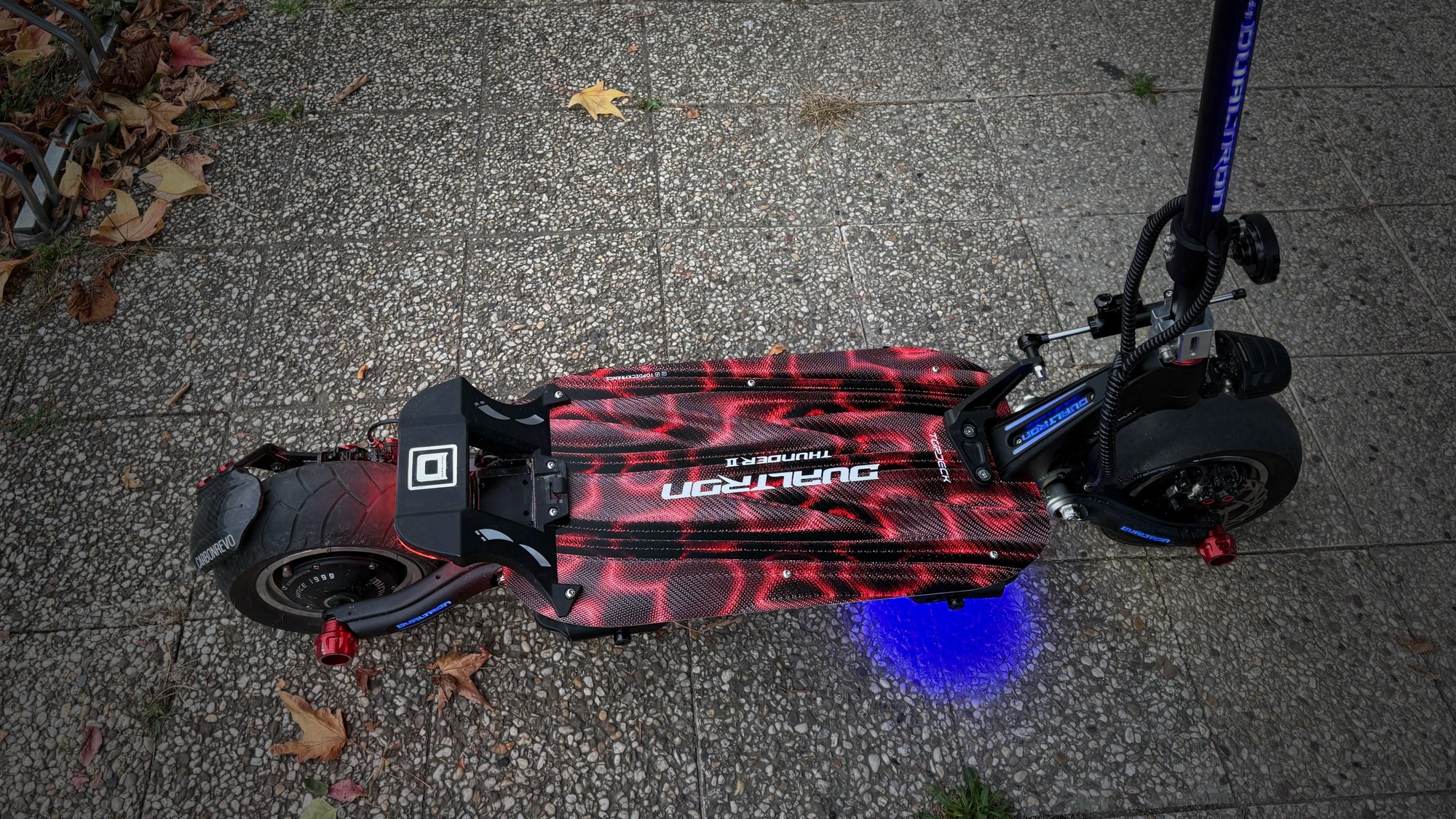 Deck dualtron thunder 2 custom pulse rouge.
